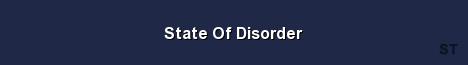 State Of Disorder Server Banner