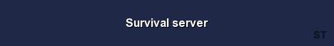 Survival server Server Banner