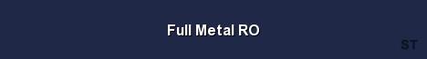 Full Metal RO Server Banner