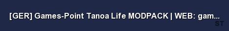 GER Games Point Tanoa Life MODPACK WEB games point com Server Banner