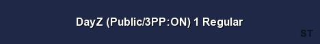 DayZ Public 3PP ON 1 Regular Server Banner
