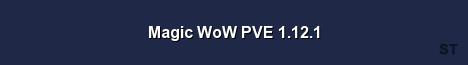 Magic WoW PVE 1 12 1 Server Banner