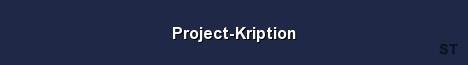 Project Kription Server Banner