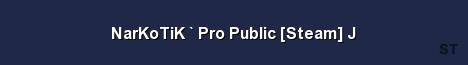 NarKoTiK Pro Public Steam J Server Banner