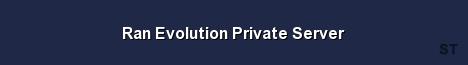 Ran Evolution Private Server Server Banner