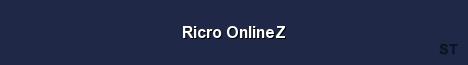 Ricro OnlineZ Server Banner