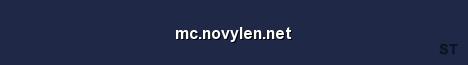 mc novylen net Server Banner