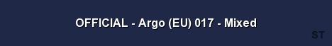 OFFICIAL Argo EU 017 Mixed 