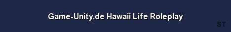 Game Unity de Hawaii Life Roleplay Server Banner