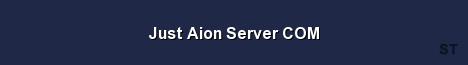 Just Aion Server COM Server Banner