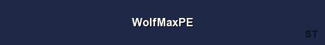 WolfMaxPE 