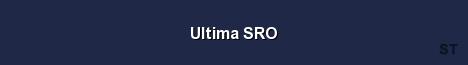 Ultima SRO Server Banner