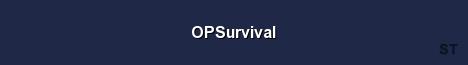 OPSurvival Server Banner