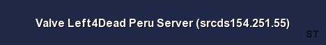 Valve Left4Dead Peru Server srcds154 251 55 