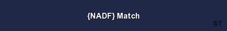 NADF Match Server Banner