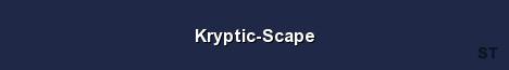 Kryptic Scape Server Banner