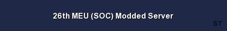 26th MEU SOC Modded Server Server Banner