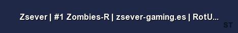 Zsever 1 Zombies R zsever gaming es RotU Revolution 0 Server Banner
