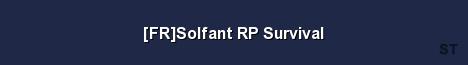 FR Solfant RP Survival Server Banner
