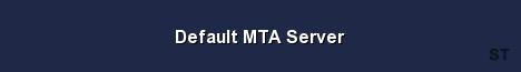 Default MTA Server 