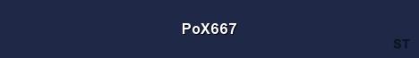 PoX667 Server Banner