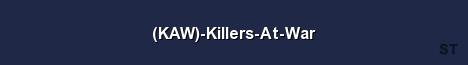 KAW Killers At War Server Banner