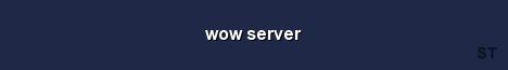 wow server Server Banner