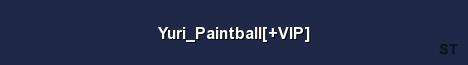 Yuri Paintball VIP Server Banner