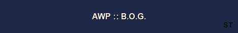 AWP B O G Server Banner