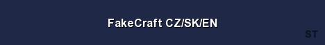 FakeCraft CZ SK EN Server Banner
