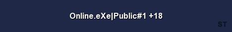 Online eXe Public 1 18 Server Banner