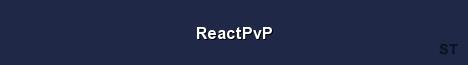 ReactPvP Server Banner