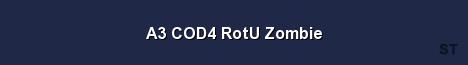 A3 COD4 RotU Zombie Server Banner