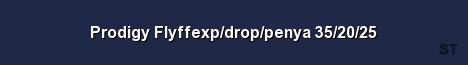 Prodigy Flyffexp drop penya 35 20 25 Server Banner