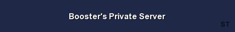 Booster s Private Server Server Banner