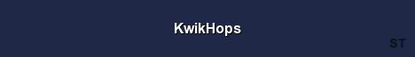 KwikHops Server Banner