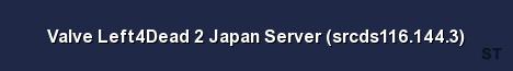 Valve Left4Dead 2 Japan Server srcds116 144 3 