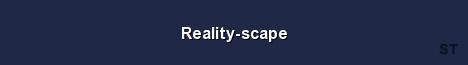 Reality scape Server Banner