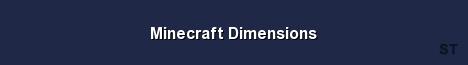 Minecraft Dimensions Server Banner
