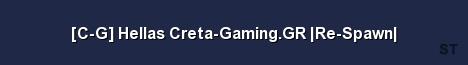 C G Hellas Creta Gaming GR Re Spawn Server Banner