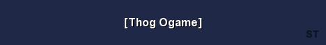 Thog Ogame Server Banner