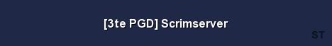 3te PGD Scrimserver Server Banner