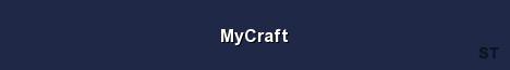 MyCraft Server Banner
