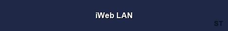 iWeb LAN Server Banner