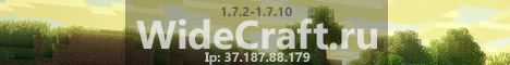 WideCraft Server Banner