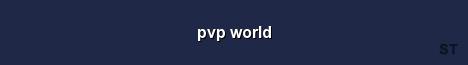 pvp world Server Banner
