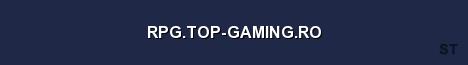 RPG TOP GAMING RO Server Banner