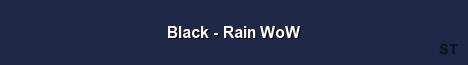Black Rain WoW Server Banner