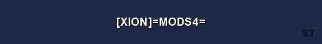 XION MODS4 Server Banner