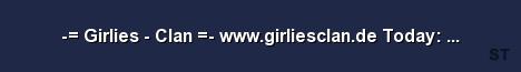 Girlies Clan www girliesclan de Today Respawn buyr Server Banner